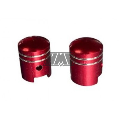 Par tampas válvula ar ( PIPOS ) vermelho